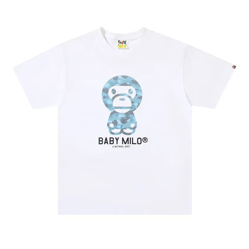BAPE Classic T-Shirt Plain — 115白蓝（数码印）