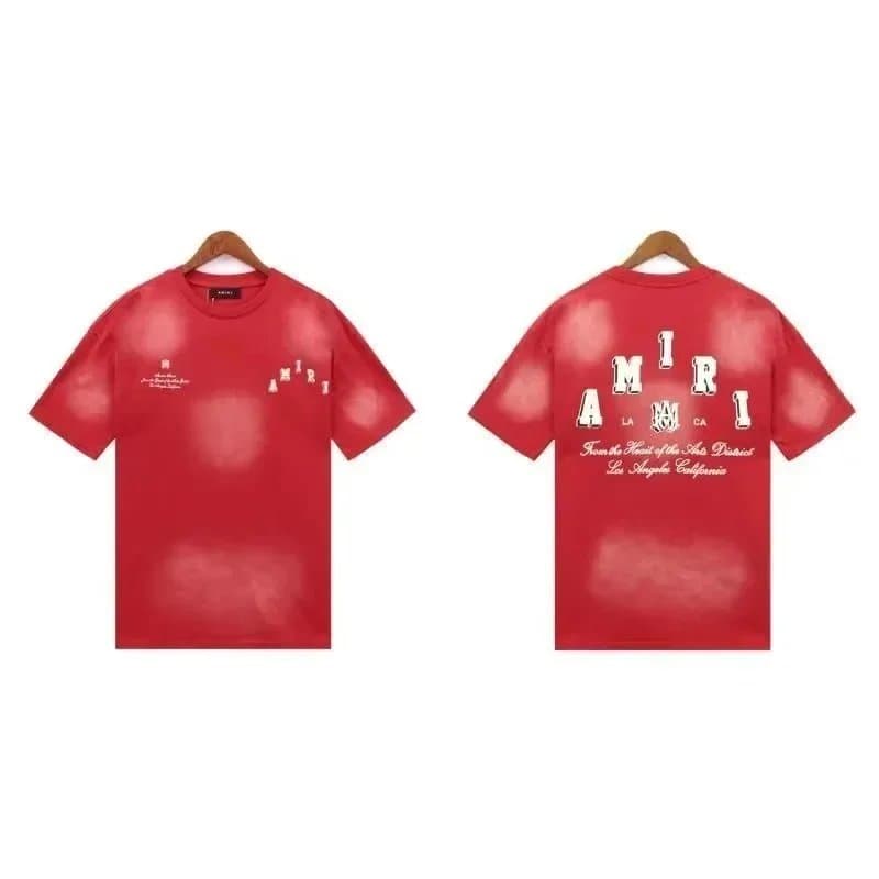 Amiri Graphic Tee Washed Red