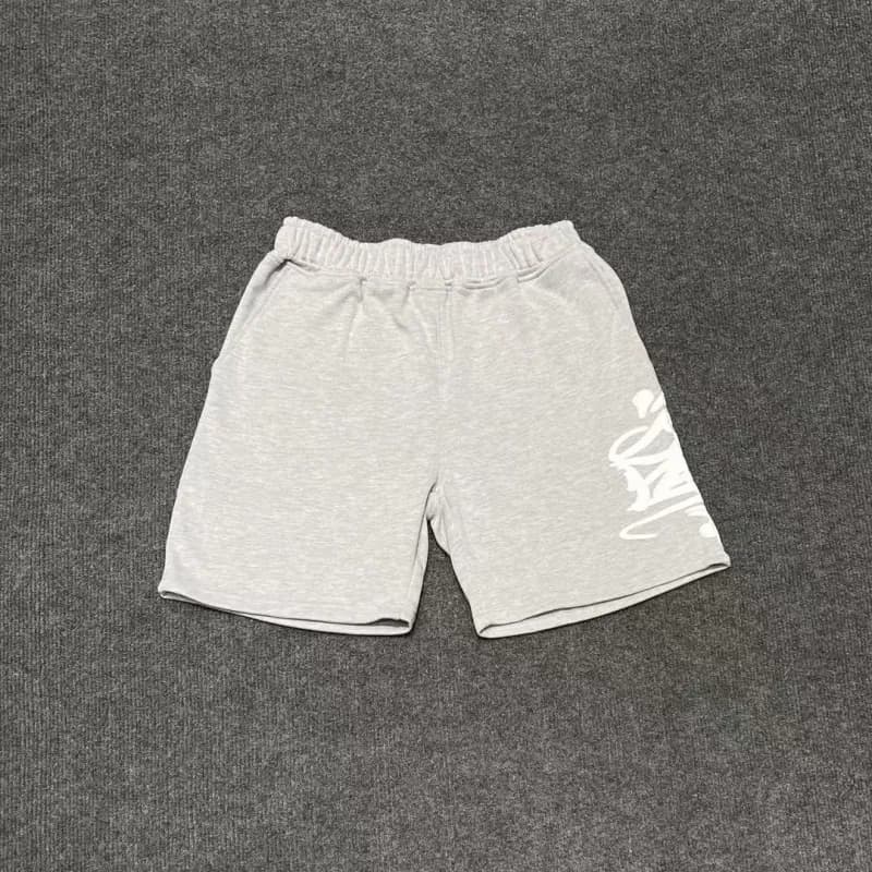 Travis Scott Joggers Graffiti Logo — 2501灰色短裤