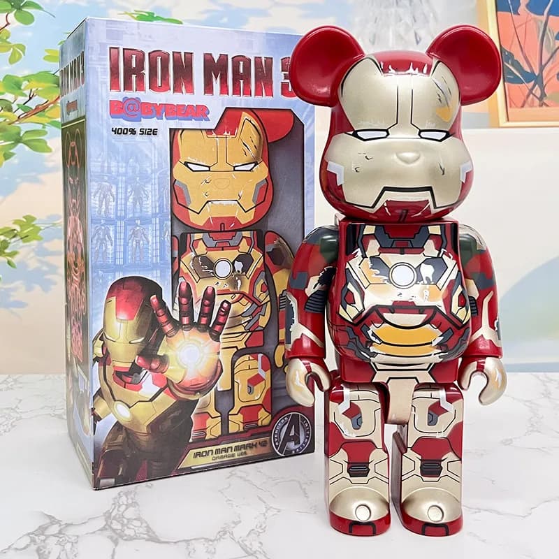 Be@rbrick × Marvel Bearbrick Iron Man Mark 42
