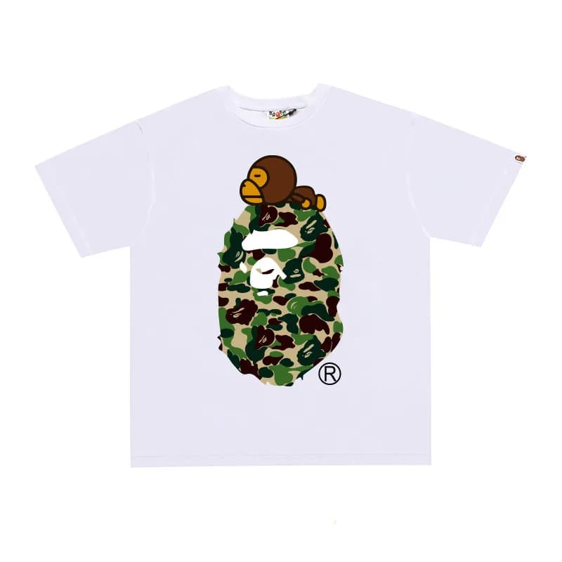 BAPE Ape Head Tee Camo Ape with Monkey