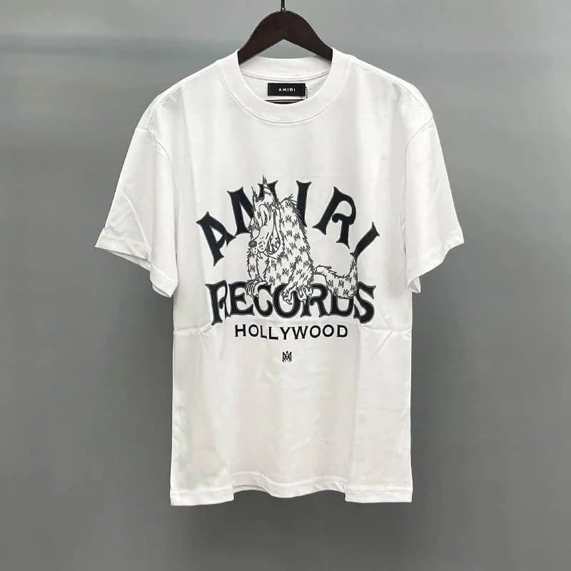 Amiri Graphic Tee Sequined Logo — 白色字母图片
