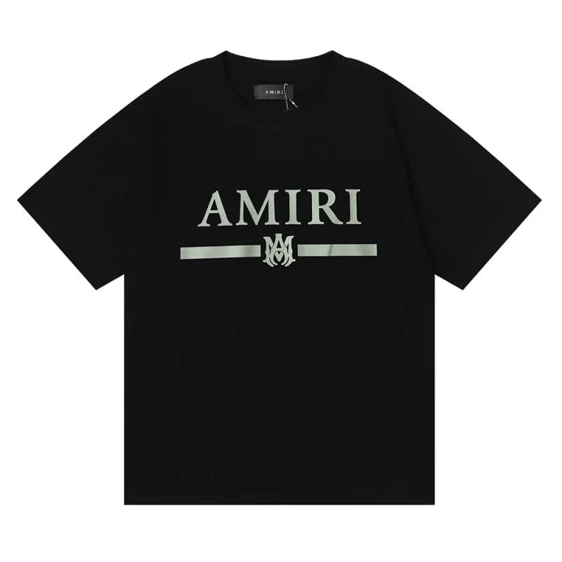 Amiri Graphic Tee Signature Script — 922 black