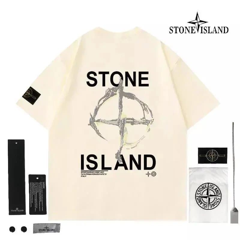 Stone Island T-Shirt Compass Logo Patch — 31