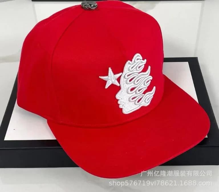 Hellstar Snapback Cap Flame Logo — 71 running volume model