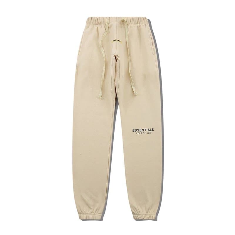 Fear of God Essentials Jogger Essentials Logo — 裤子杏色