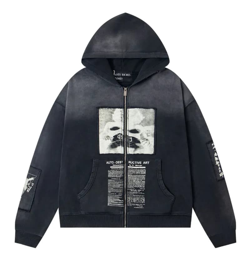 Zip-Up Hoodie Auto-Destructive Art Print