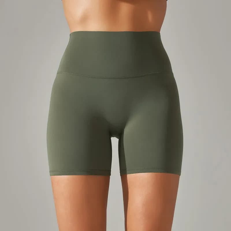 Lululemon High-Rise Bike Shorts Olive