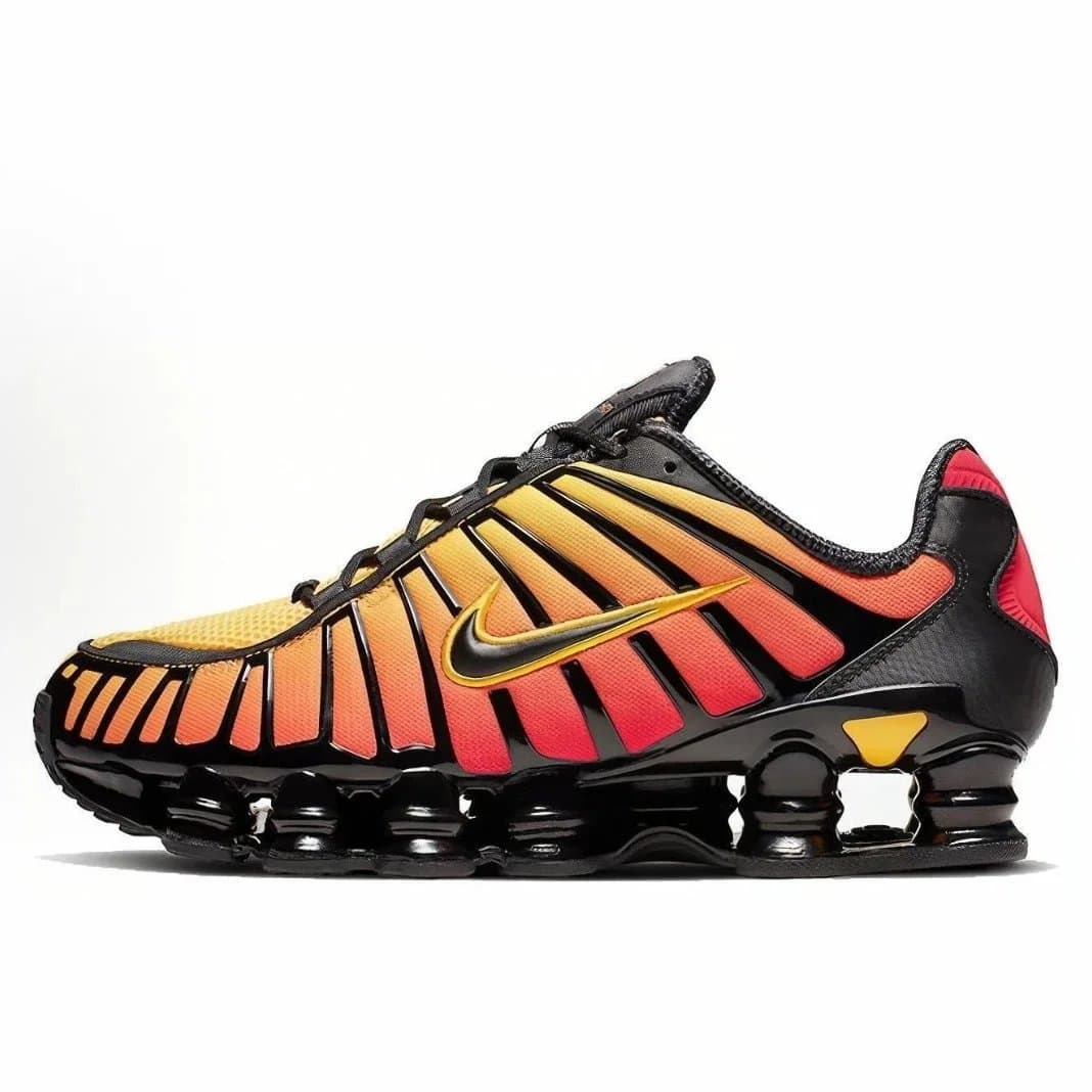 Nike Shox TL Black Red — 色温日出渐变色