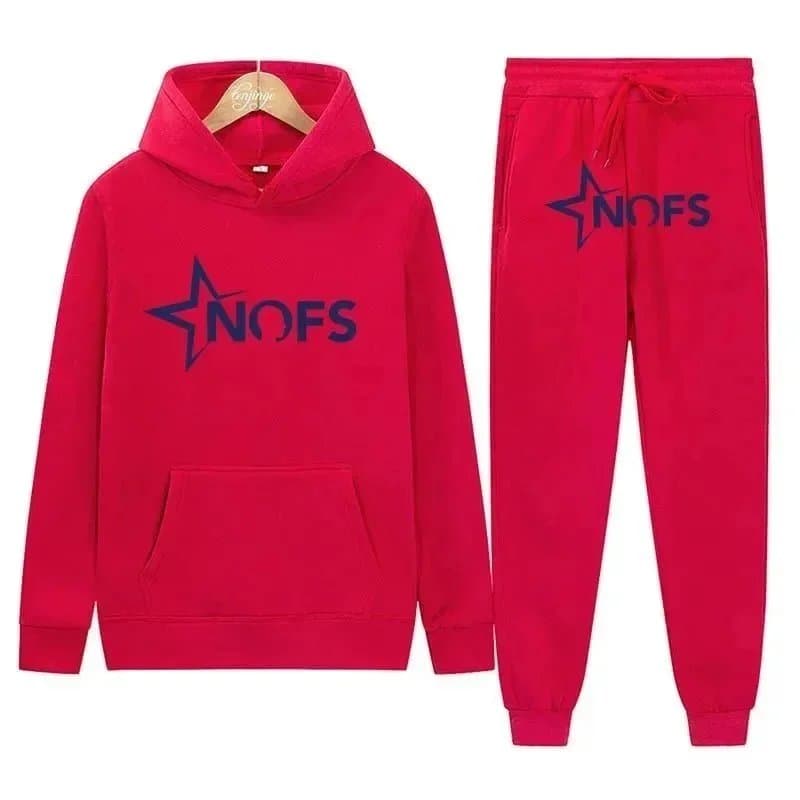 Emporio Armani EA7 Hoodie and Joggers Set Gold Logo — DD-28