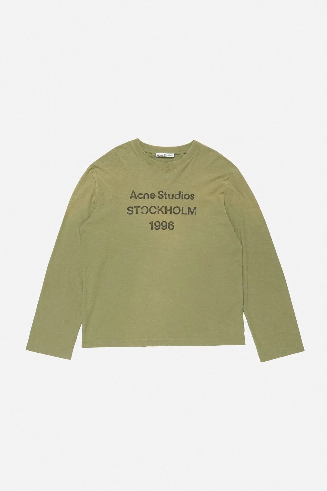 Acne Studios Zip-Up Track Jacket Embroidered Logo — 3286橄榄绿