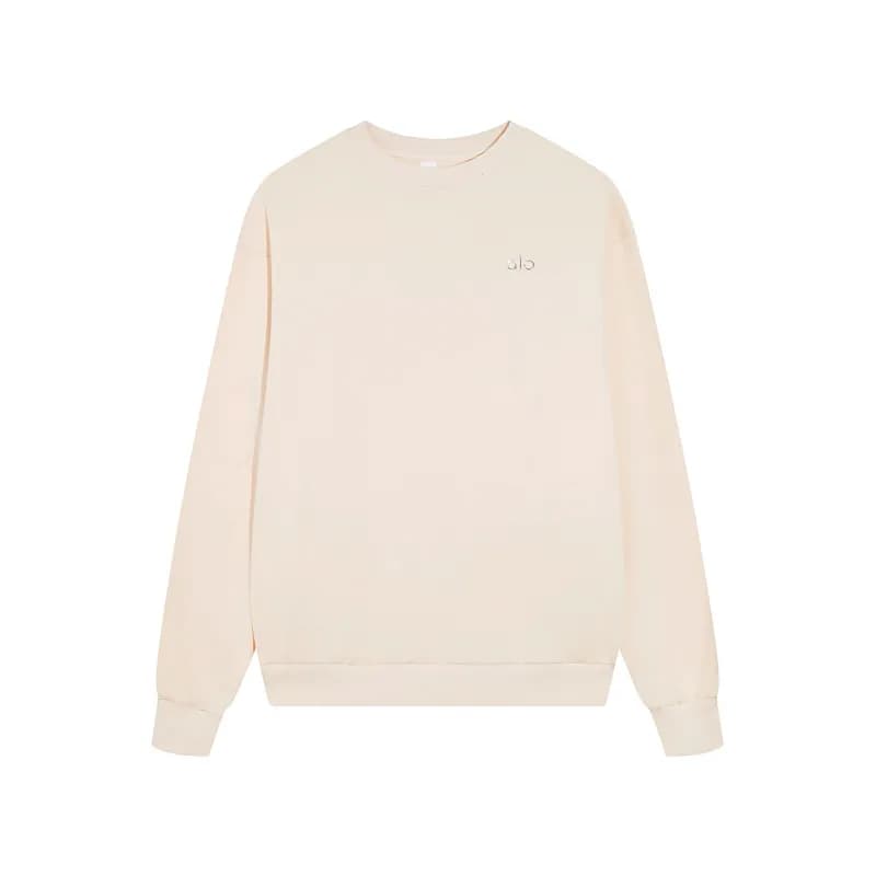 Acne Studios Crewneck Sweatshirt Minimal Logo — 杏色H001圆领