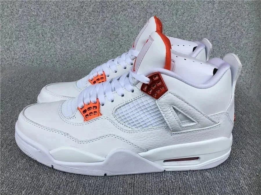 Air Jordan 4 White Orange