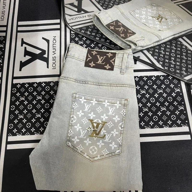 Louis Vuitton Monogram Jeans Embroidered LV Pocket — A7