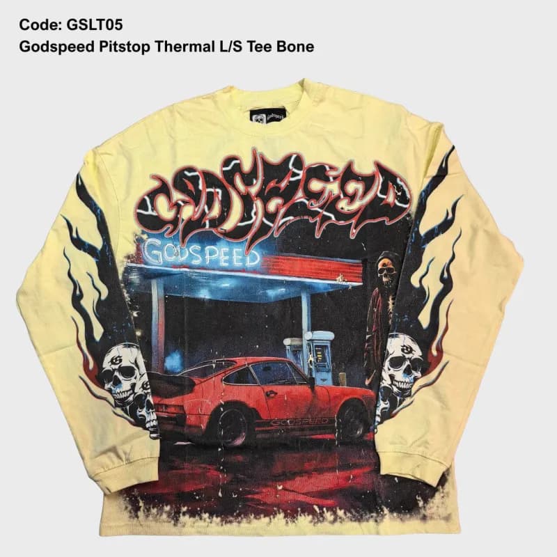 Godspeed Pitstop Thermal L/S Tee Bone
