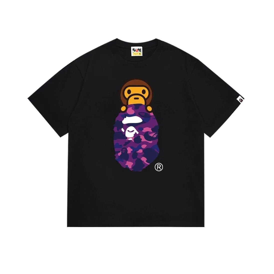 BAPE Ape Head Tee White Logo — 168黑紫