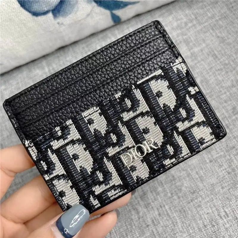 Dior Oblique Card Holder Monogram Canvas