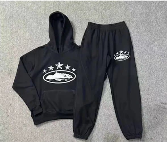 Supreme Sweatpants Logo Print — 连帽卫衣套装-黑色2