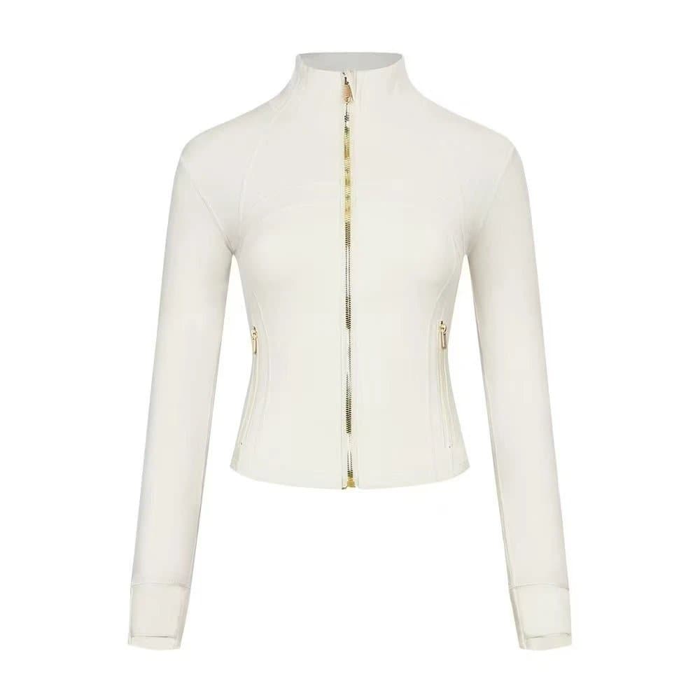 Lululemon Define Jacket High-Neck Zip-Up — 白蛋白金