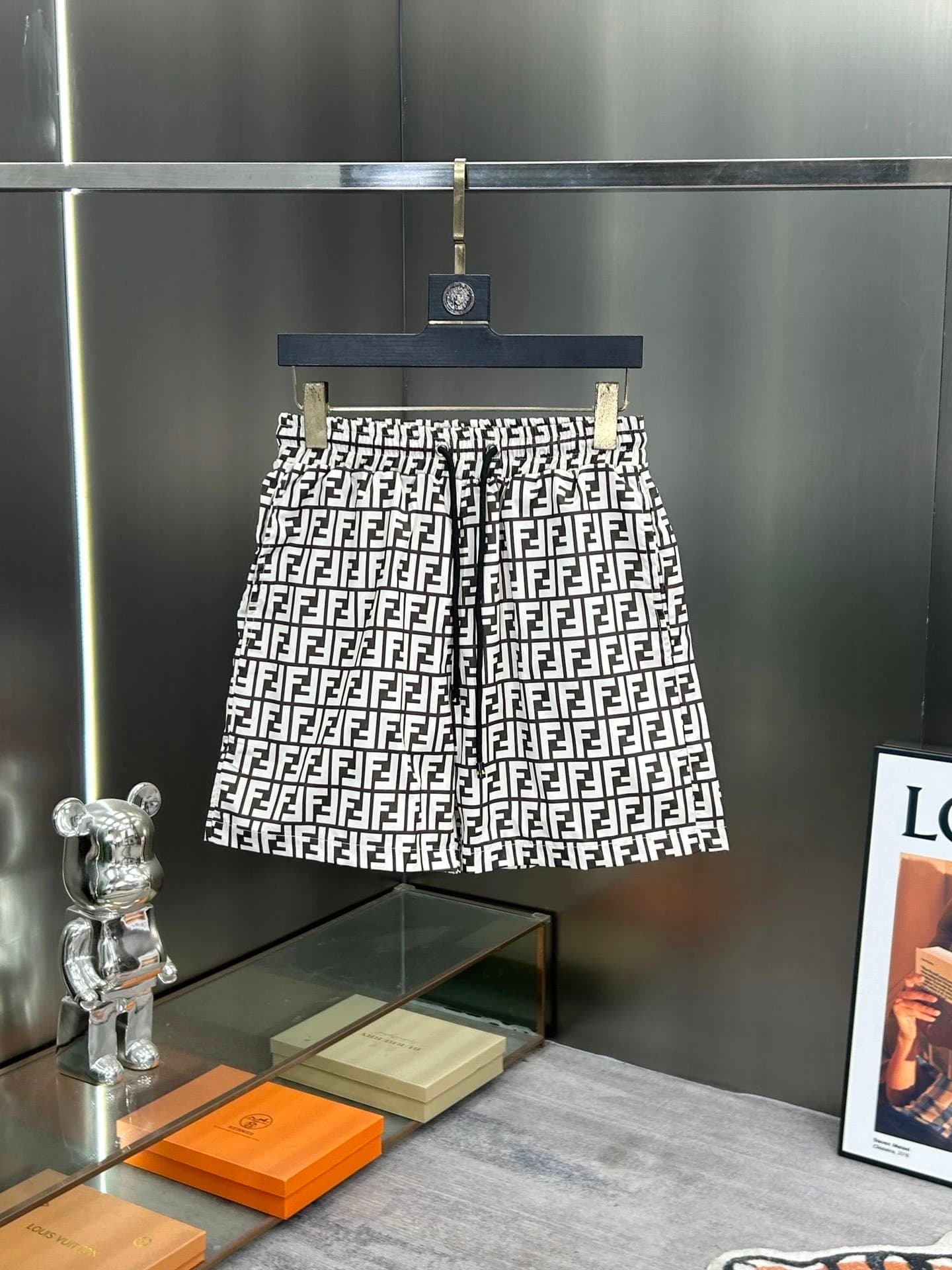 Fendi FF Logo Shorts Monogram Print — 19