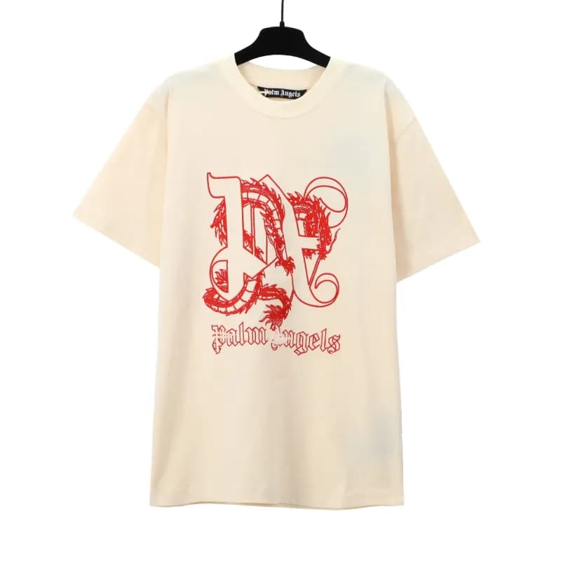 Palm Angels Graphic Tee Dragon Logo