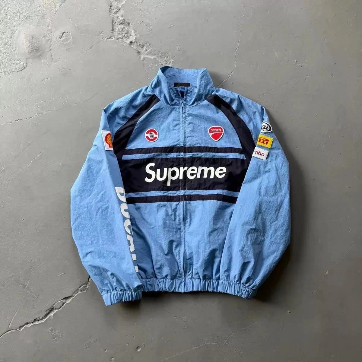 Supreme Racing Pants Shell Logo Patch — 11蓝色外套