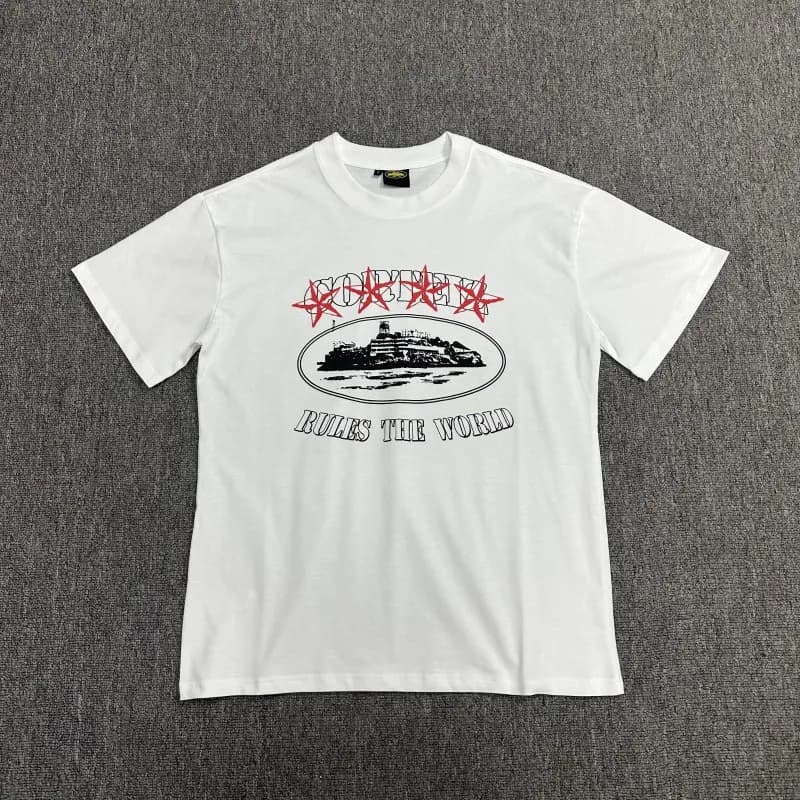 Corteiz T-Shirt Camo Logo — 3115 白色