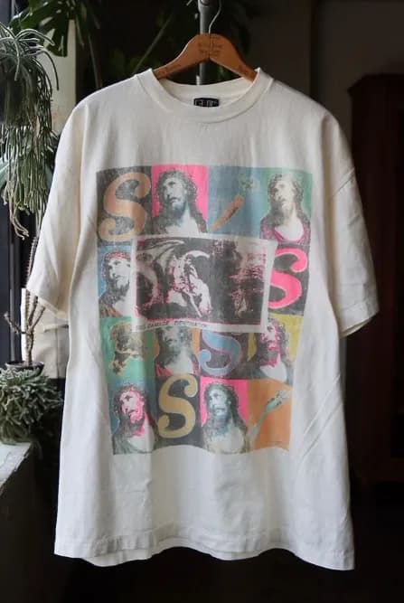 Saint Laurent Graphic T-Shirt Hate Saint Print — ST607