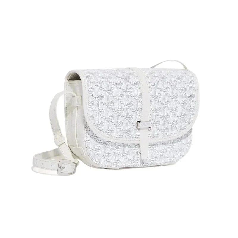 Goyard Saint Louis Bag White Goyardine Canvas
