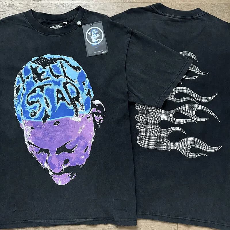 Hellstar Graphic Tee Flame Face Print