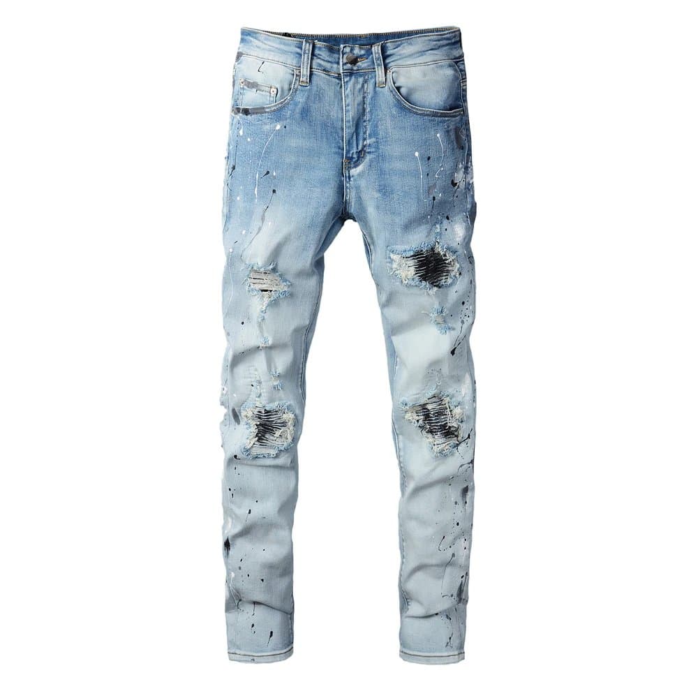 Amiri Star Patch Jeans Black Star Appliqué — 020311191