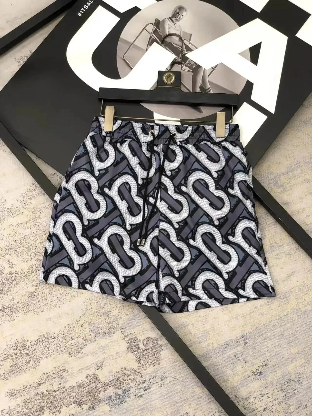 Burberry Logo-Print Shorts Monogram Pattern — 19