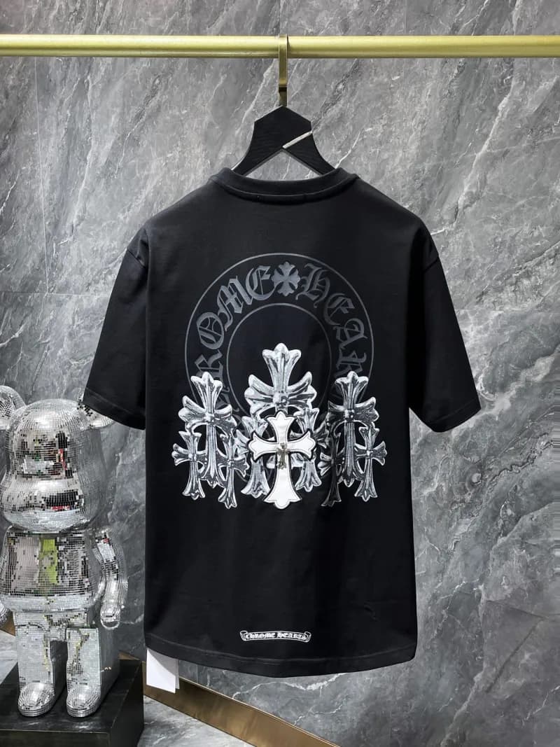 Chrome Hearts Graphic Tee Cross & Hearts Print — 6333