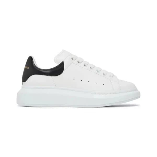 Alexander McQueen Sneaker Metallic Heel Tab — 35-45 (Remark: Size info in message☟☟☟） · WhiteBlack leather tail
