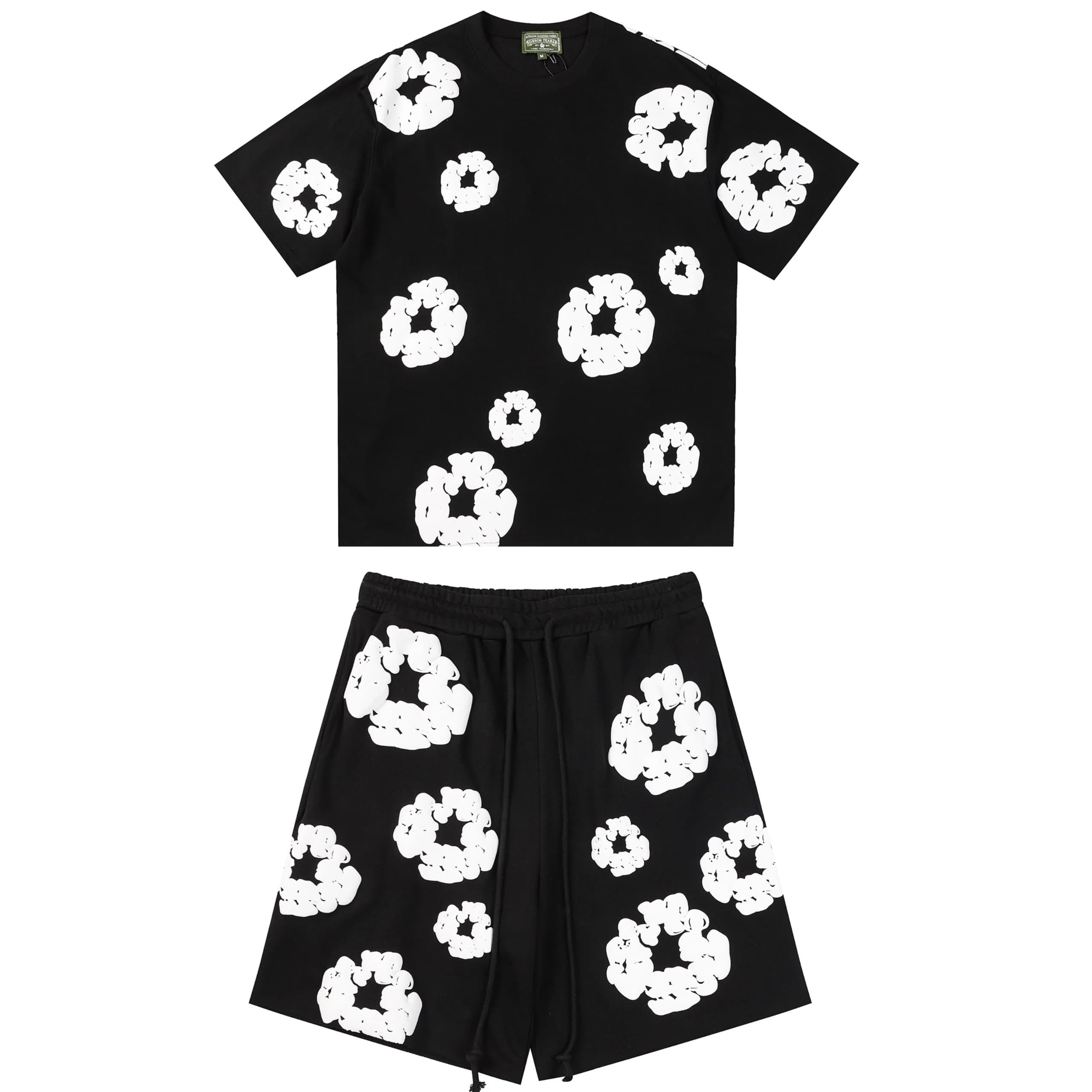 Comme des Garçons Flower Print Set Abstract Floral