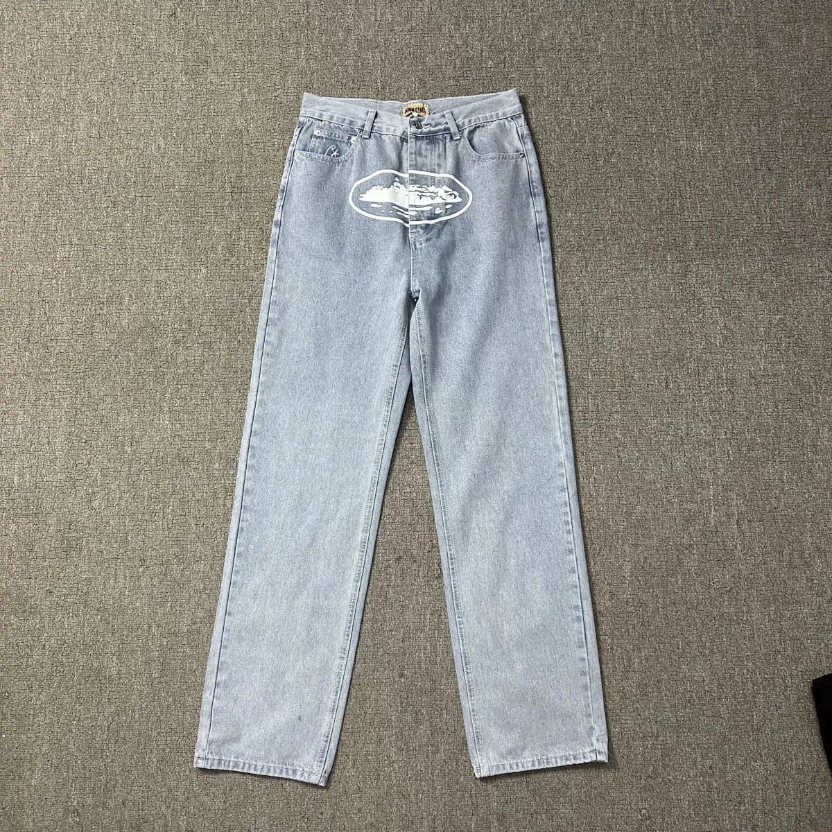 Carhartt WIP Denim Jacket Script Back Embroidery — 印花蓝色牛仔【长裤】