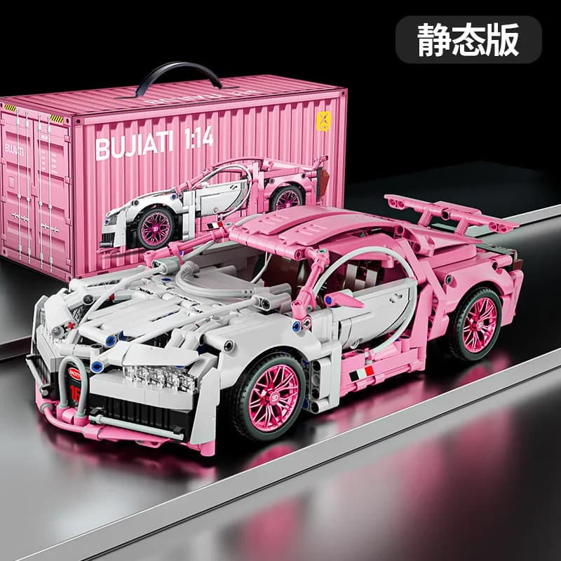 Sp5der Machine Player Static Display + Acrylic Case — 1-14 bugatti pink static