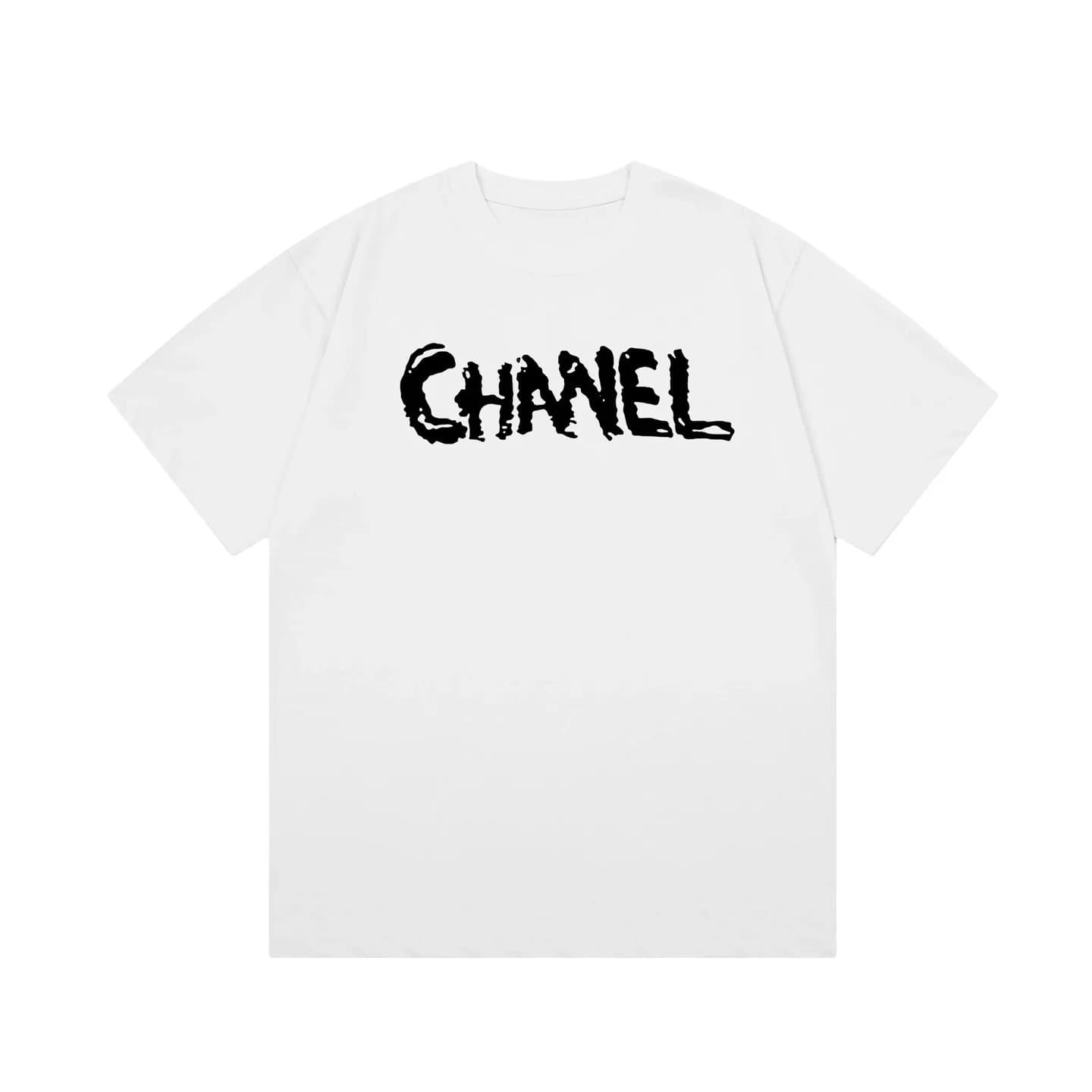 Logo T-Shirt Distressed CHANEL Print
