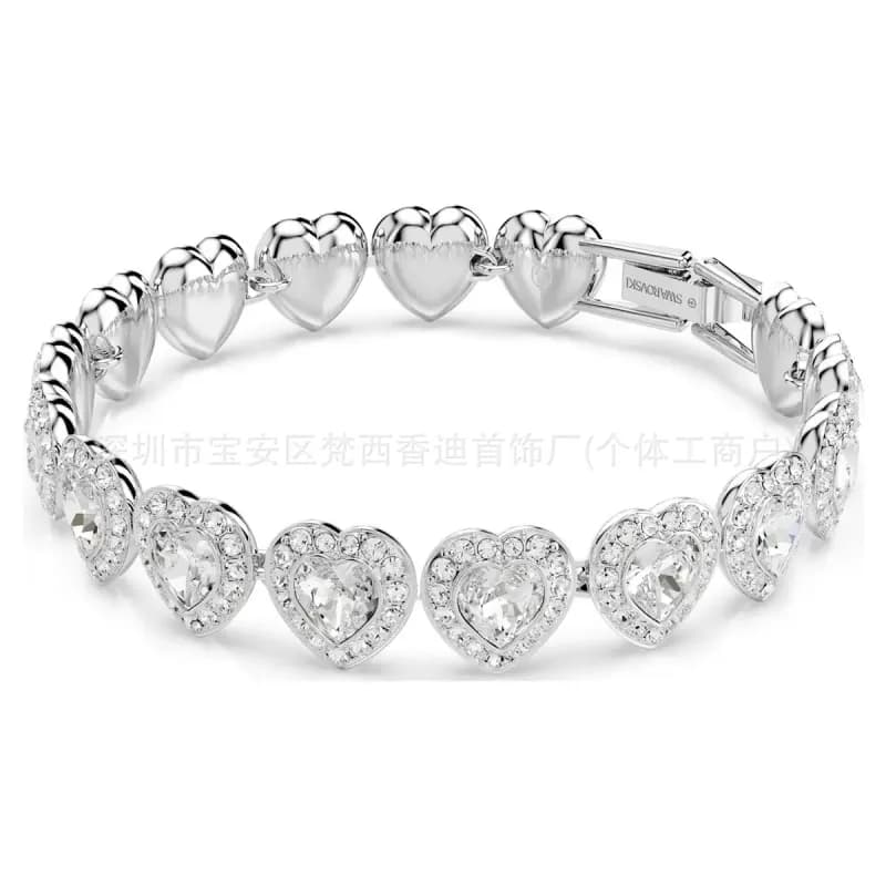 Swarovski Heart Bracelet Crystal-Embellished
