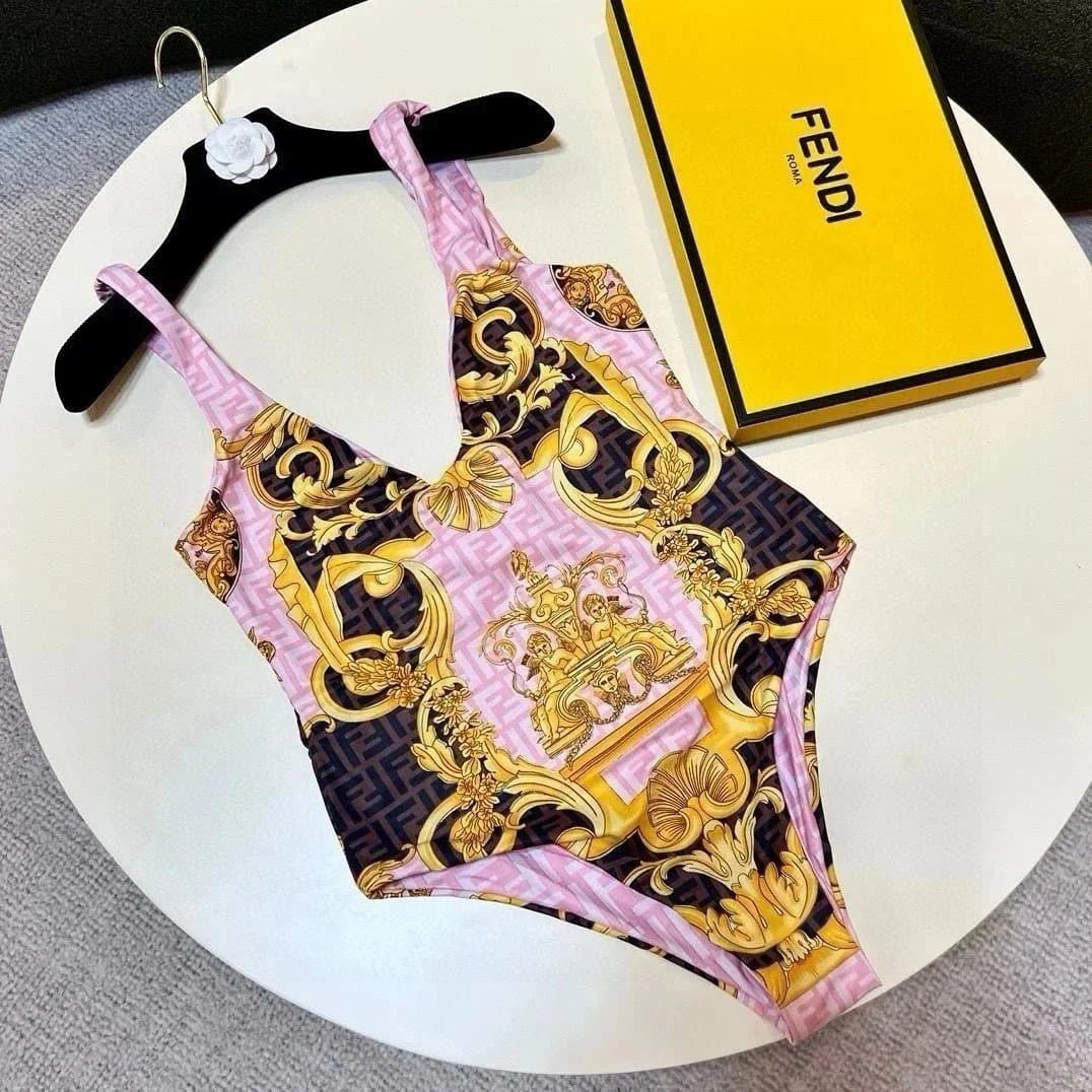Fendi Bodysuit Baroque Print — 030343009