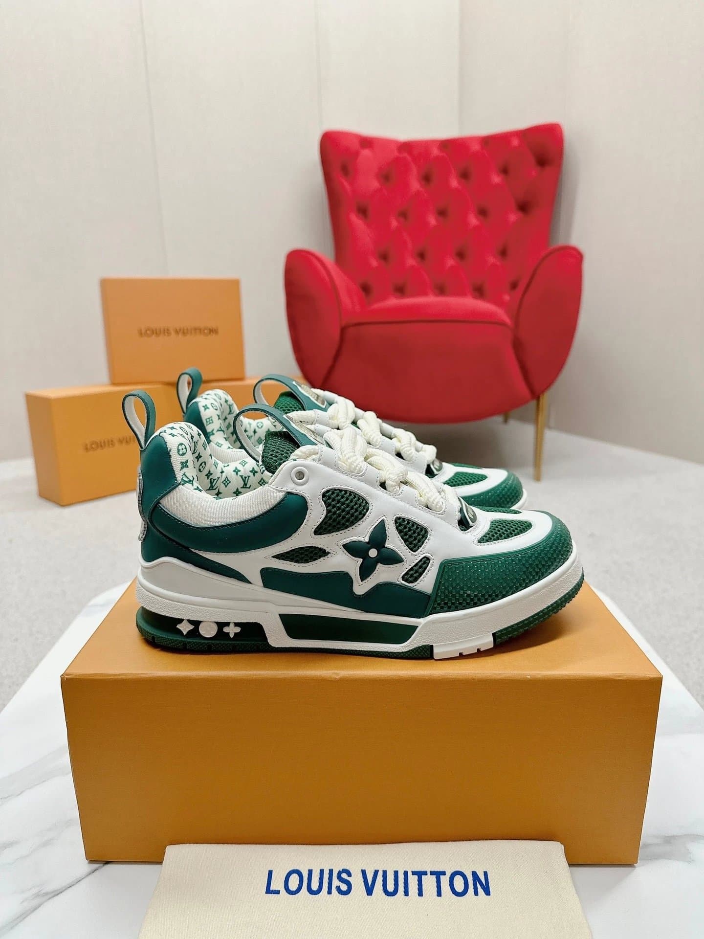 Louis Vuitton LV Trainer Monogram Denim — 27