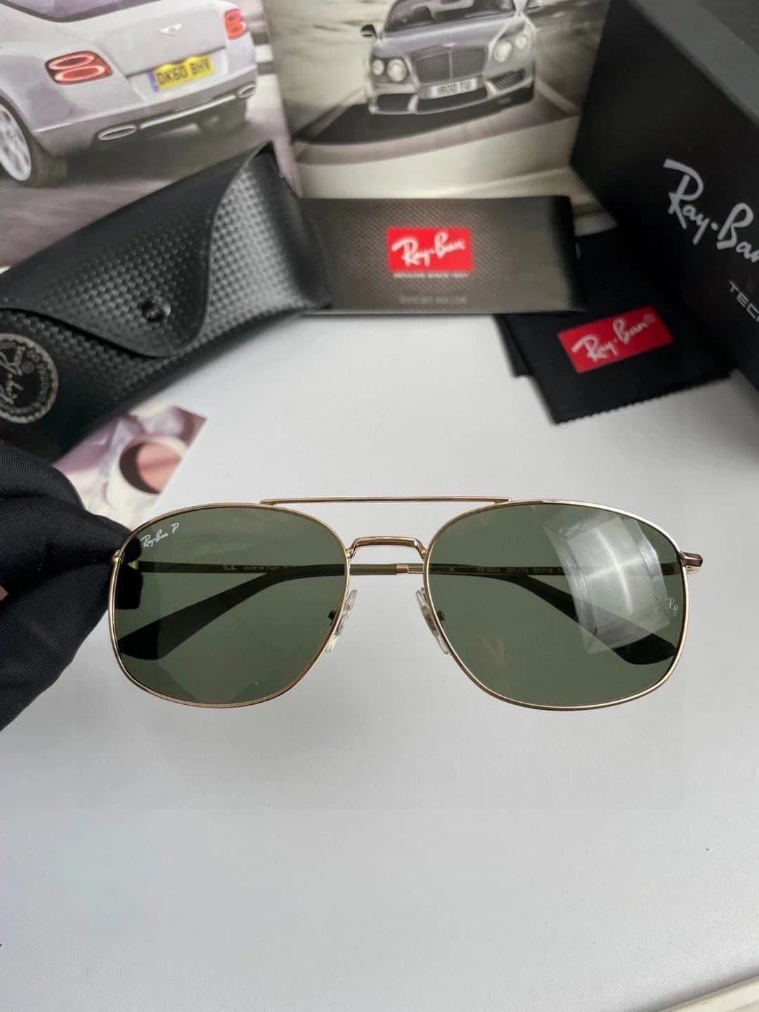 Ray-Ban Aviator Gold Frame Green Lens