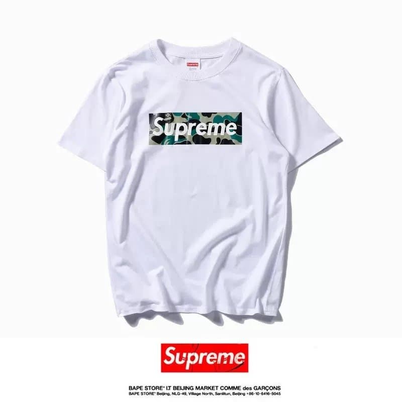 Supreme × BAPE Box Logo Tee Camo Box Logo