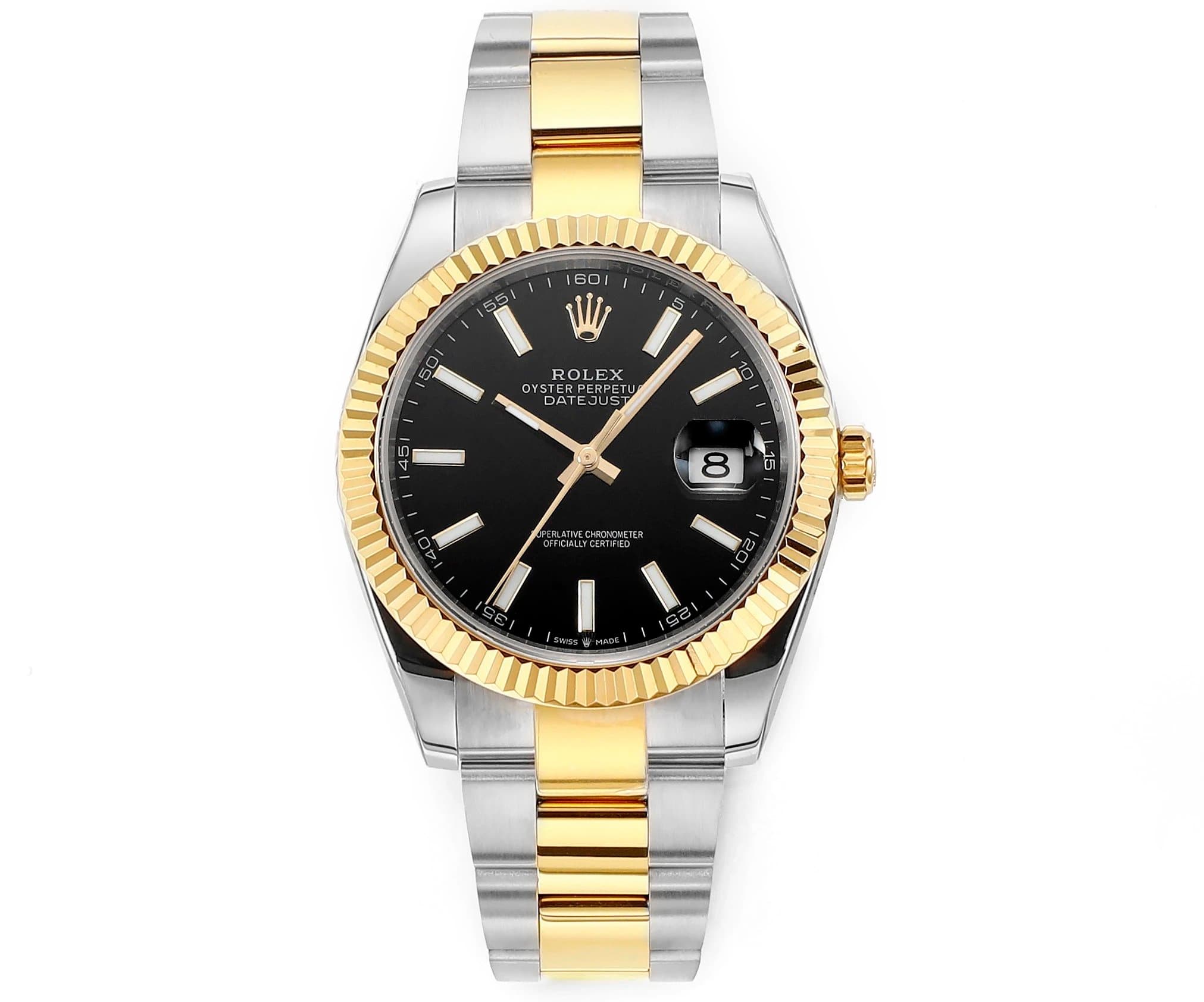 Rolex Oyster Perpetual Datejust Two-Tone Black Dial