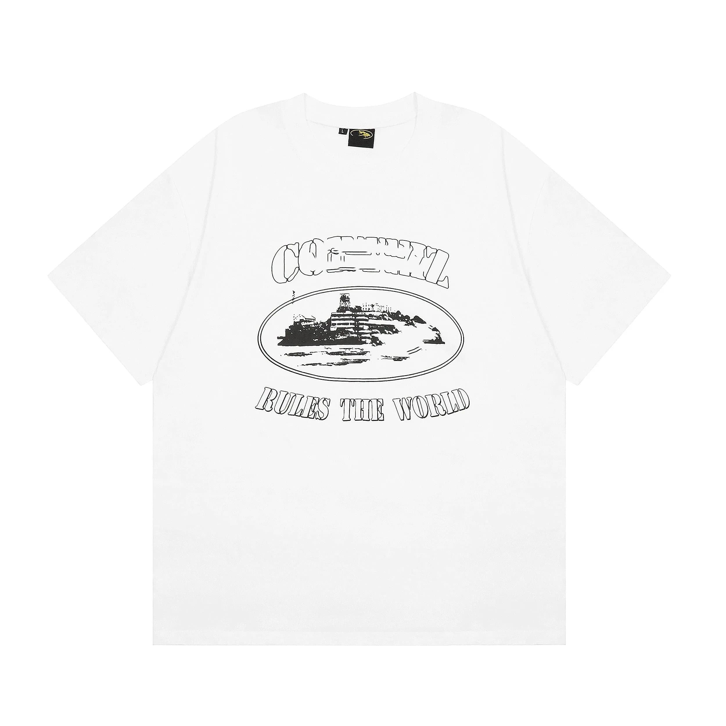 Supreme Box Logo Tee Rip World Print — 15