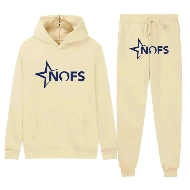 Emporio Armani EA7 Hoodie and Joggers Set Gold Logo — DD-18
