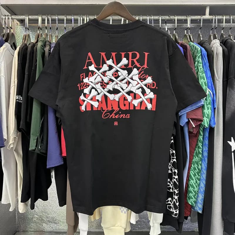 Amiri Graphic Tee Signature Script — 935 black