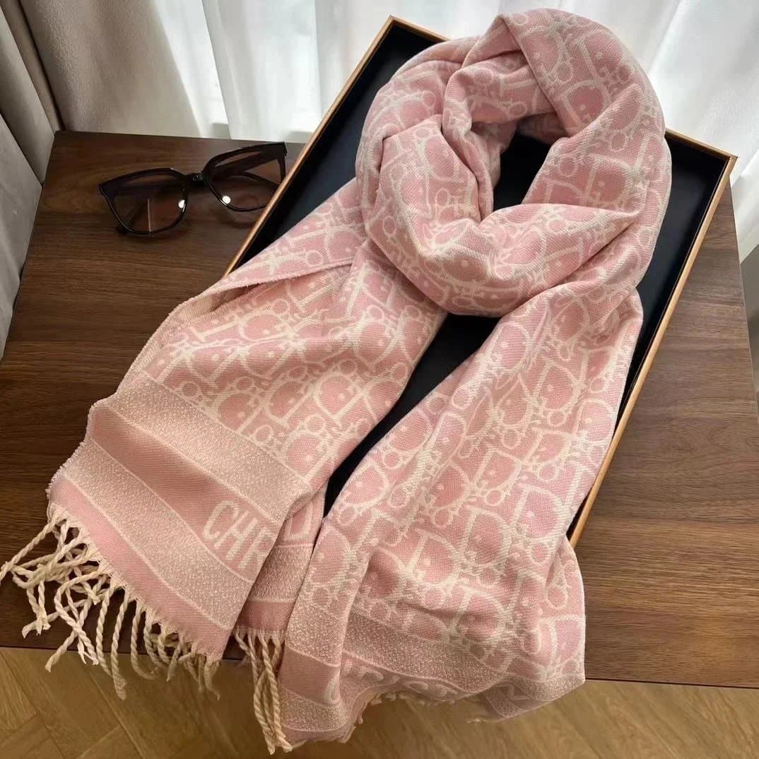 Dior Oblique Scarf Pink Monogram