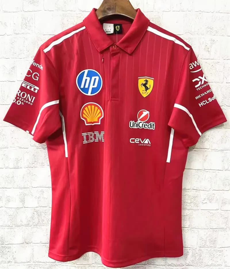 Tudor Polo Shirt Racing Sponsor Edition — 2025Ferrari polo 法拉利2