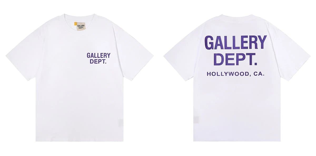 Gallery Dept. Paint Splatter Tee Miami Gradient Print — 经典白色 6031